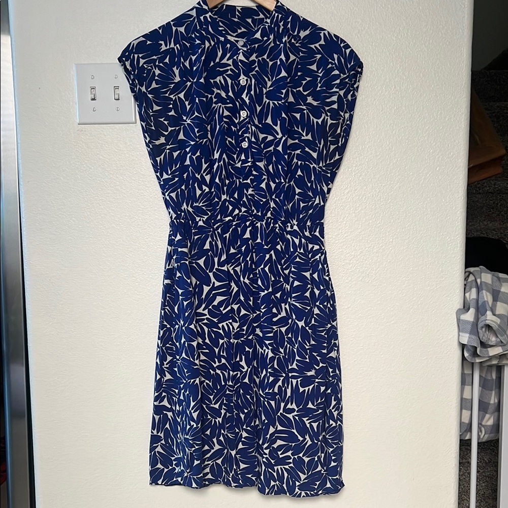 Blue Patterned Women's Dress
